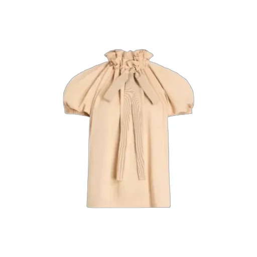 Ruffled Tie-Neck Top