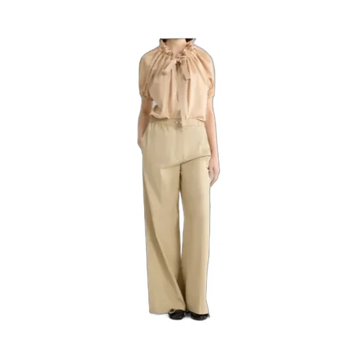 Ruffled Tie-Neck Top