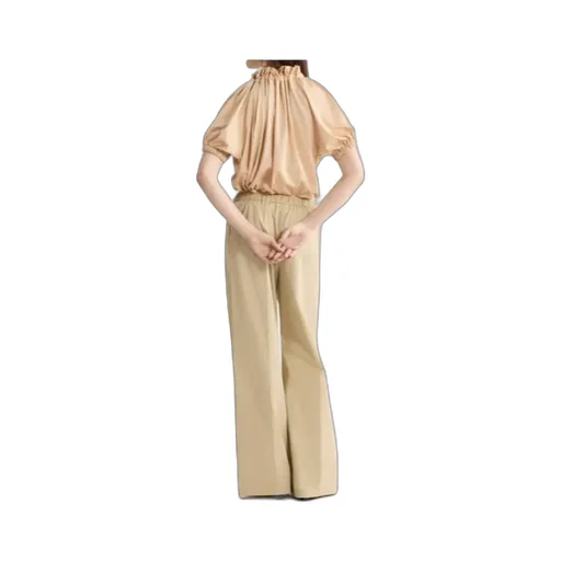 Ruffled Tie-Neck Top