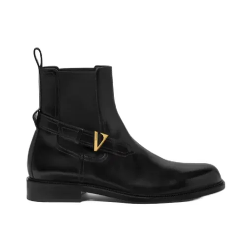 Versace V-Plaque Chelsea Boots