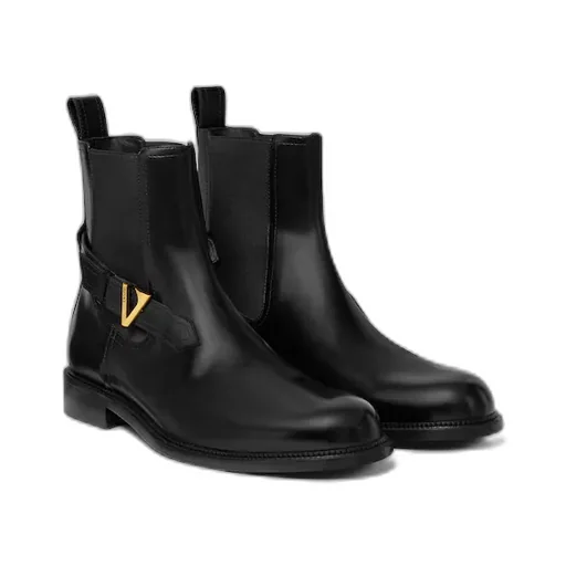 Versace V-Plaque Chelsea Boots
