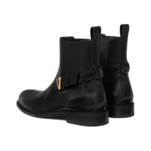 Versace V-Plaque Chelsea Boots