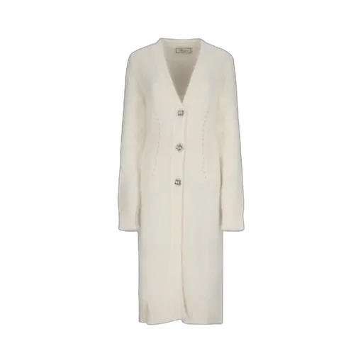 Single-Breasted Knitted Coat