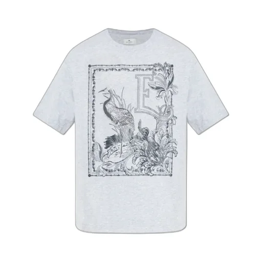 Etro Graphic Printed Crewneck T-Shirt