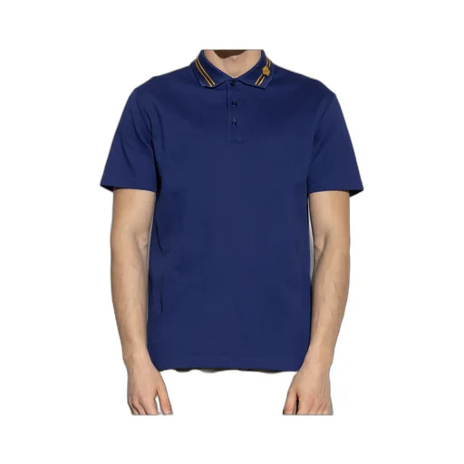 Versace Medusa-Embroidered Short-Sleeved Polo Shirt