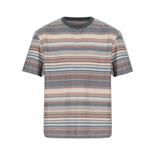 Paul Smith Striped Patterned Crewneck T-Shirt