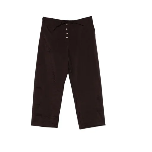 Button-Front Casual Pants