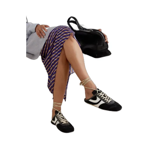 Dries Van Noten Round Toe Lace Up Sneakers