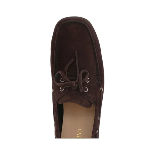 Valentino Square Toe Slip-On Loafers