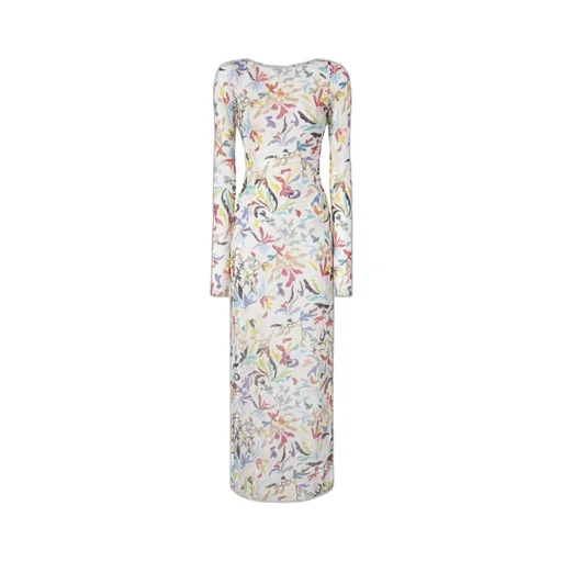 Printed Long-Sleeved Dress