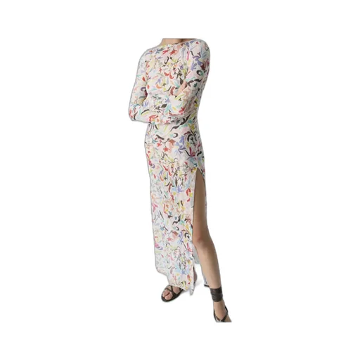 Printed Long-Sleeved Dress