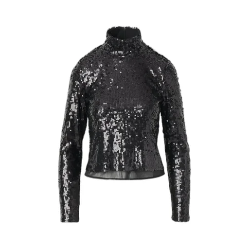 Lucy Sequined Turtleneck Top