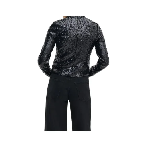 Lucy Sequined Turtleneck Top