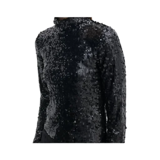 Lucy Sequined Turtleneck Top