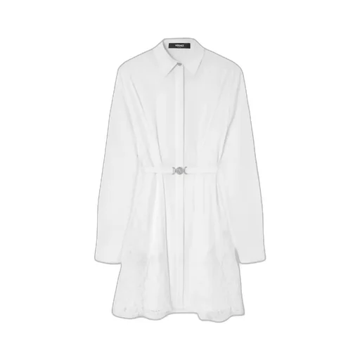 Versace Lace Inserts Shirt Dress