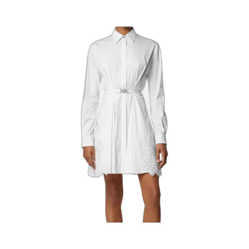 Versace Lace Inserts Shirt Dress