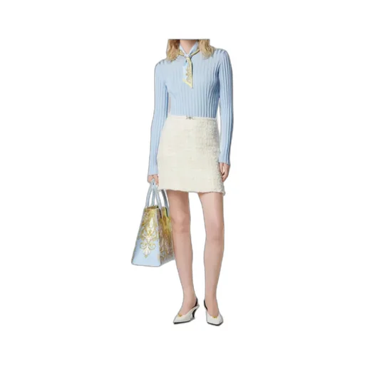 Versace Ribbed Knit Crewneck Top