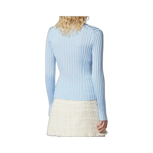 Versace Ribbed Knit Crewneck Top
