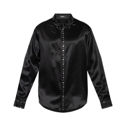 Versace Embellished Long-Sleeved Shirt