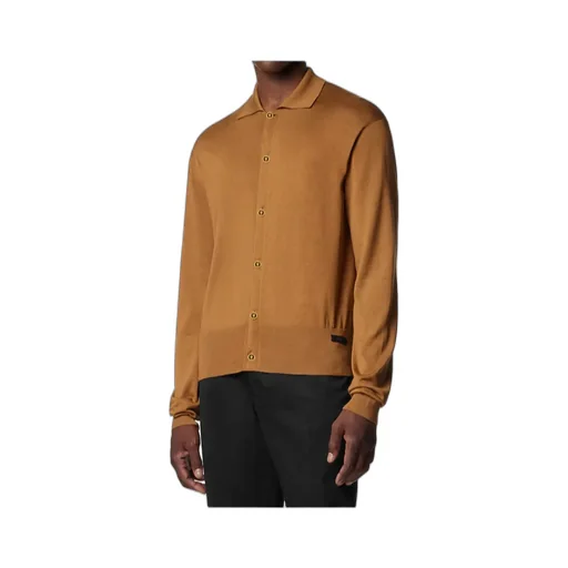 Versace Collared Button-Up Cardigan