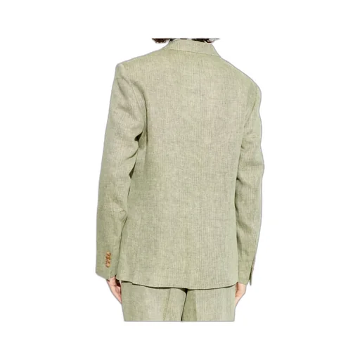 Etro Single-Breasted Herringbone Patterned Blazer