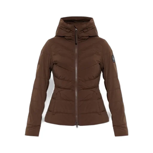 Long-Sleeved Hooded Down Jacket
