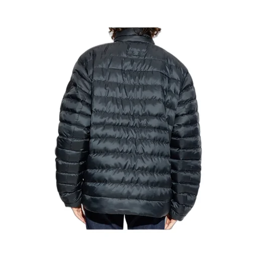 Stand-Collar Zippered Down Jacket