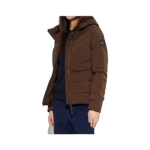 Long-Sleeved Hooded Down Jacket