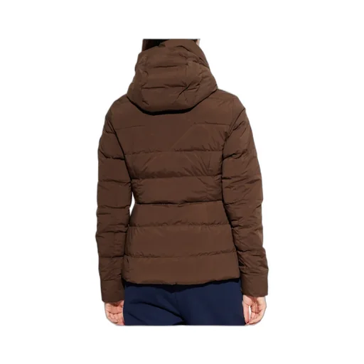 Long-Sleeved Hooded Down Jacket