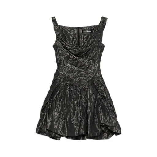 Draped Pleated Dress
