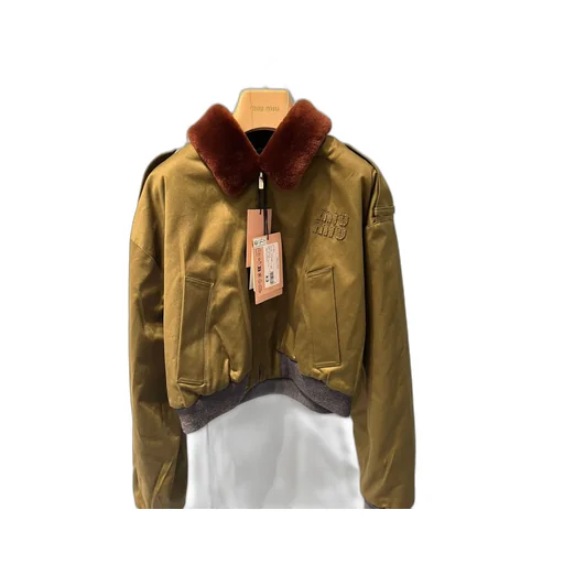 Cotton Satin Bomber Jacket