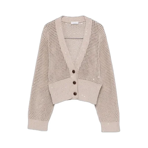 Sequin-Embellished Cardigan