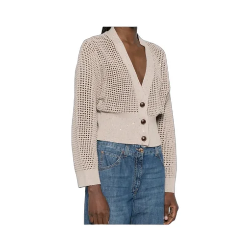 Sequin-Embellished Cardigan