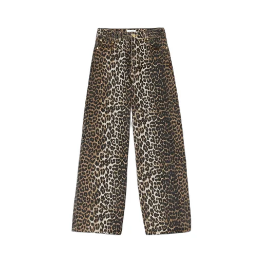 Leopard Printed Lari Jeans