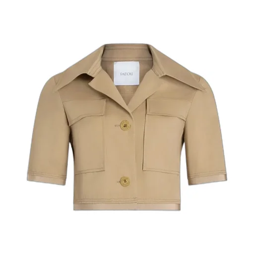 Short-Sleeves Cropped Jacket