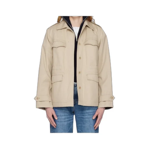 Long-Sleeved Collared Jacket