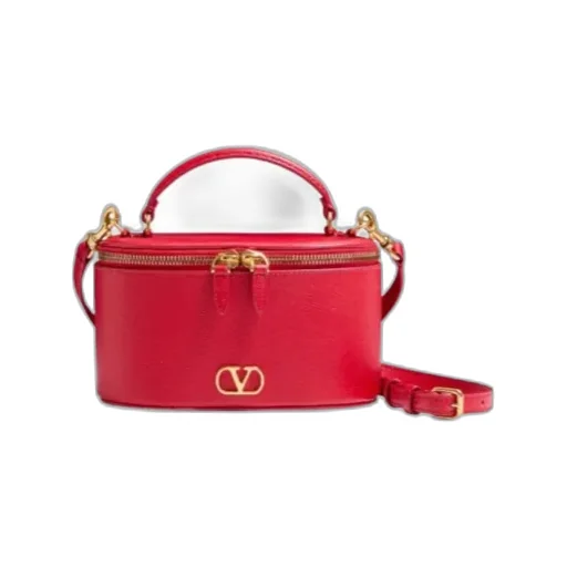Vlogo Signature Mini Vanity Bag In Grainy Calfskin
