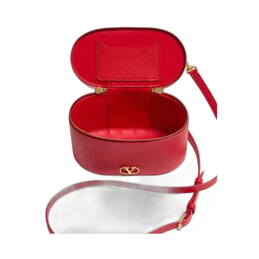 Vlogo Signature Mini Vanity Bag In Grainy Calfskin