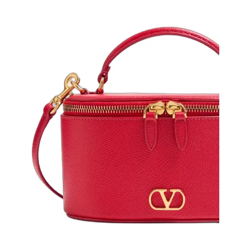 Vlogo Signature Mini Vanity Bag In Grainy Calfskin