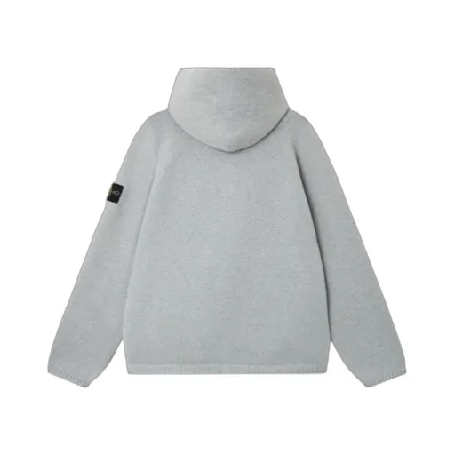 Oversized-Fit Zip-Up Hooded Jumper