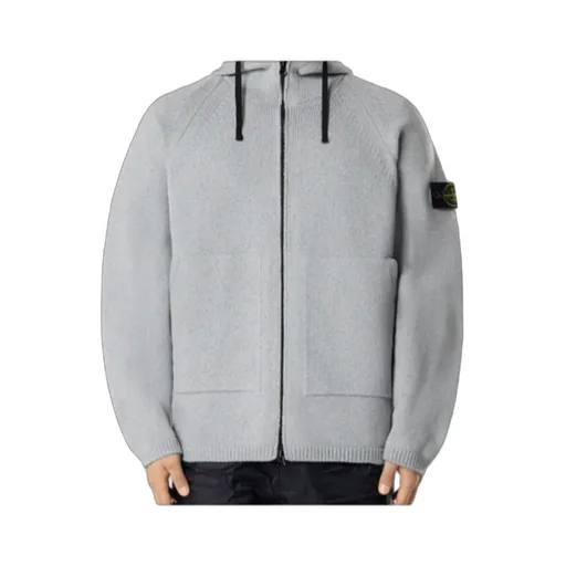 Oversized-Fit Zip-Up Hooded Jumper