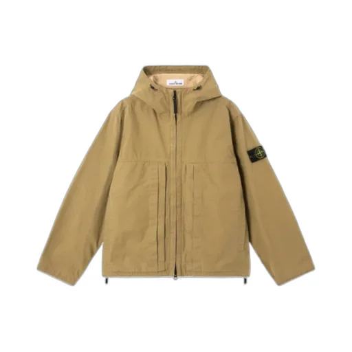 Hooded Jacket With Pigmented Resin