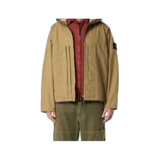 Hooded Jacket With Pigmented Resin
