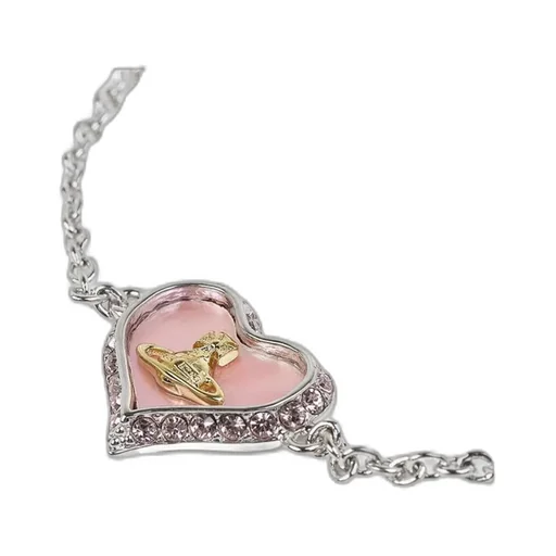 Heart-Shaped Pendant Bracelet