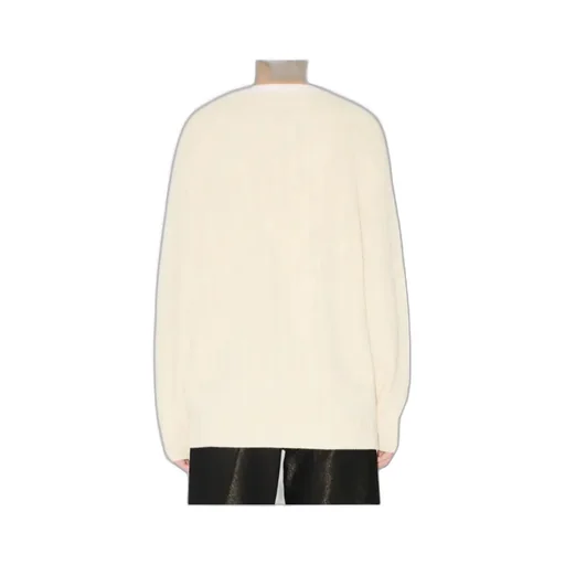 Loose Knit Cardigan In Cotton And Wool Boke Flower