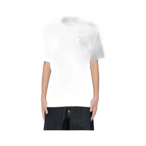Embroidered Outlined T-Shirt In Cotton Kenzo Cartoon
