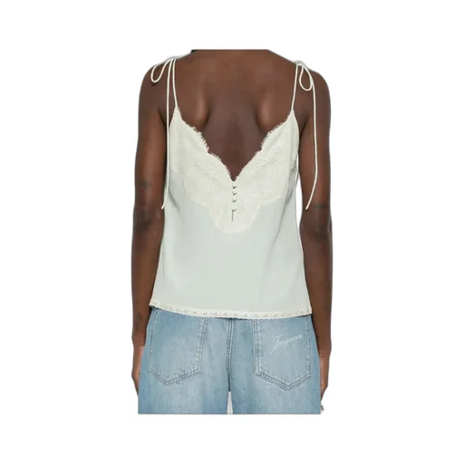 Laced-Trim Blouse