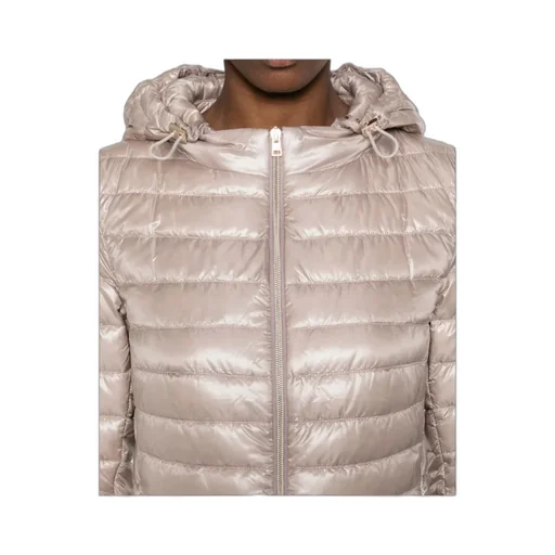 Quilted Hooded Down Jacket