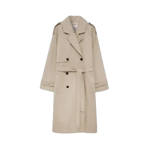 Maxi Double-Breasted Trench