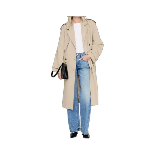 Maxi Double-Breasted Trench